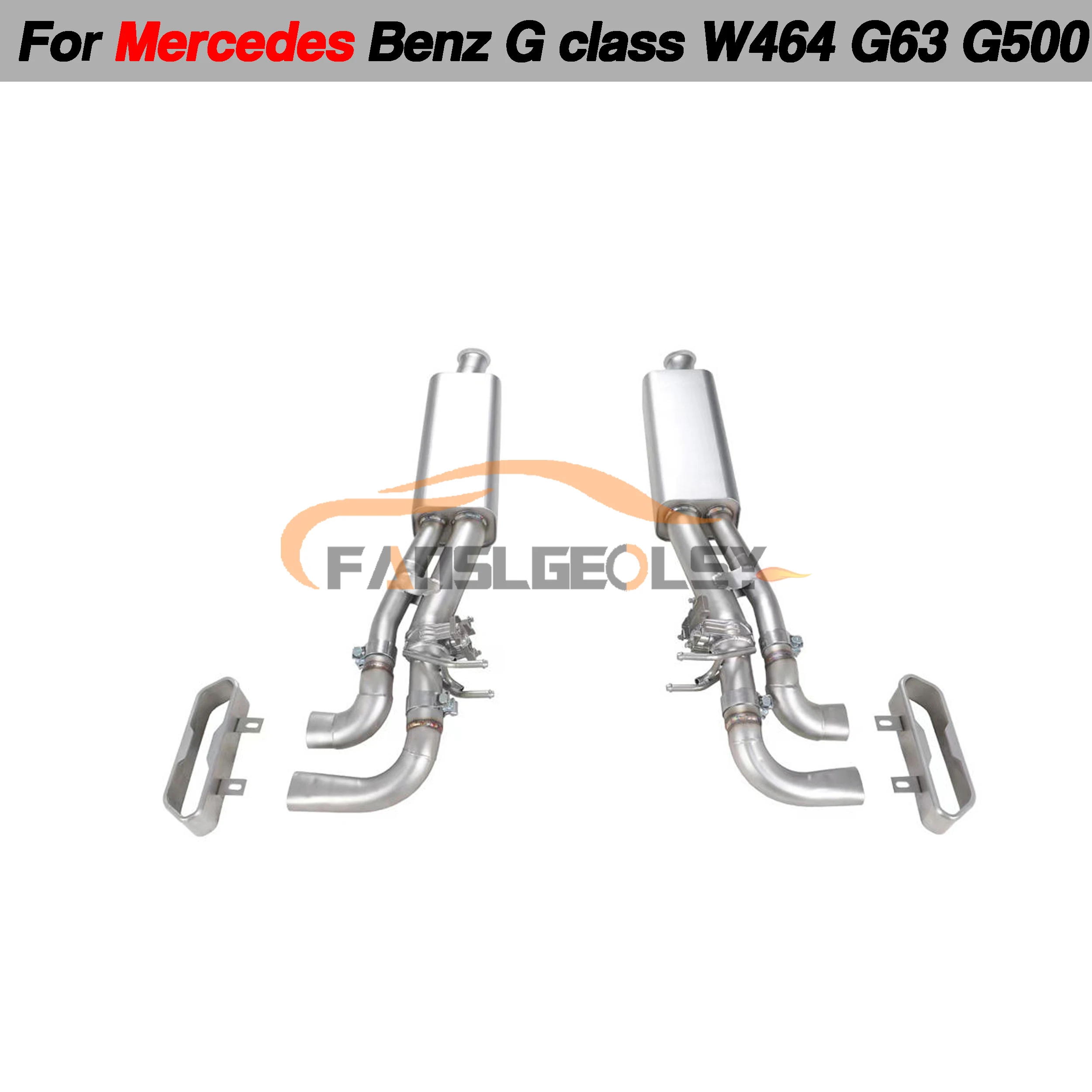 

For Mercedes Benz W464 G63 G500 Performance Catback Exhaust System Valve With Muffler Pipes Tuning exhaust assembly