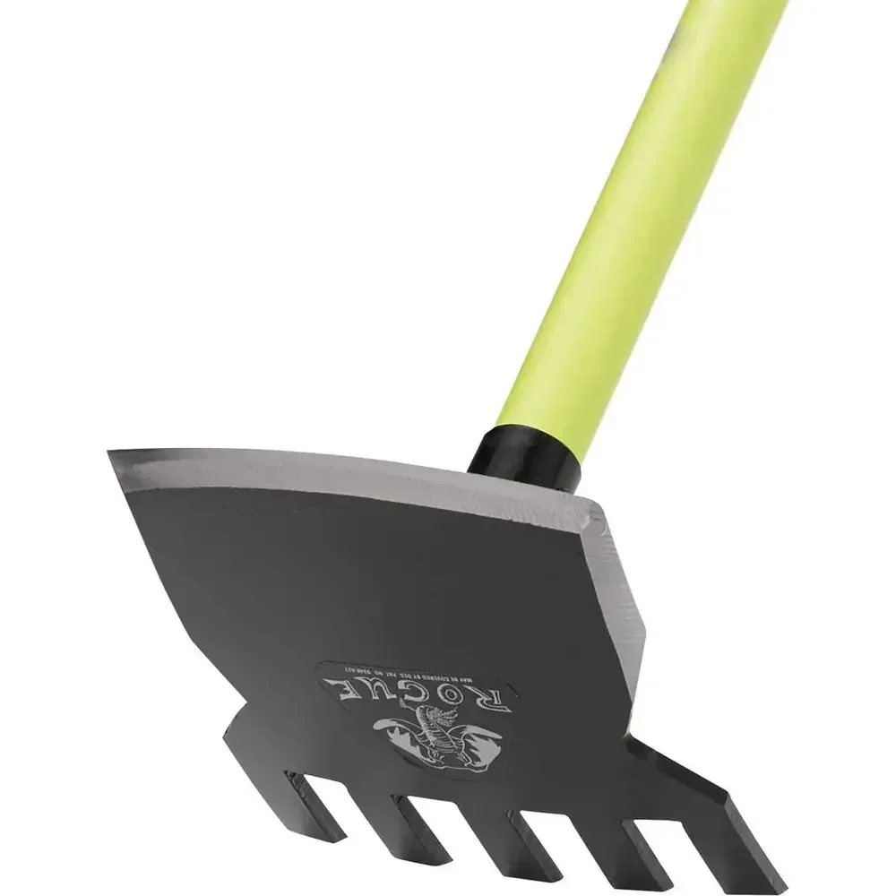 7 Inch Garden Hoe with 54 Inch Fiberglass Handle
