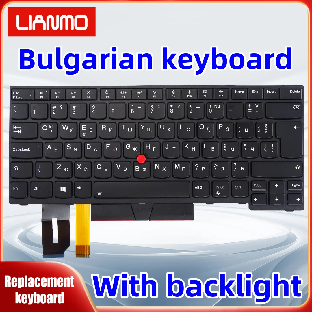 Клавиатура Bulgaria подходит для Lenovo E490 T490 T495 L480 L490 T480S E480 P43S E485 E495 R480 R490 S2 3-го поколения L380 L390 Yoga