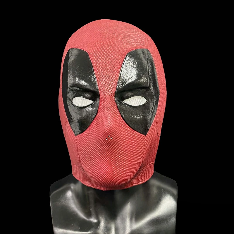 Deadpool Maschera Cosplay per uomo Copricapo in lattice lavorato a maglia Film Maschere da supereroe Natale per adulti Carnevale di Halloween Costume divertente Prop