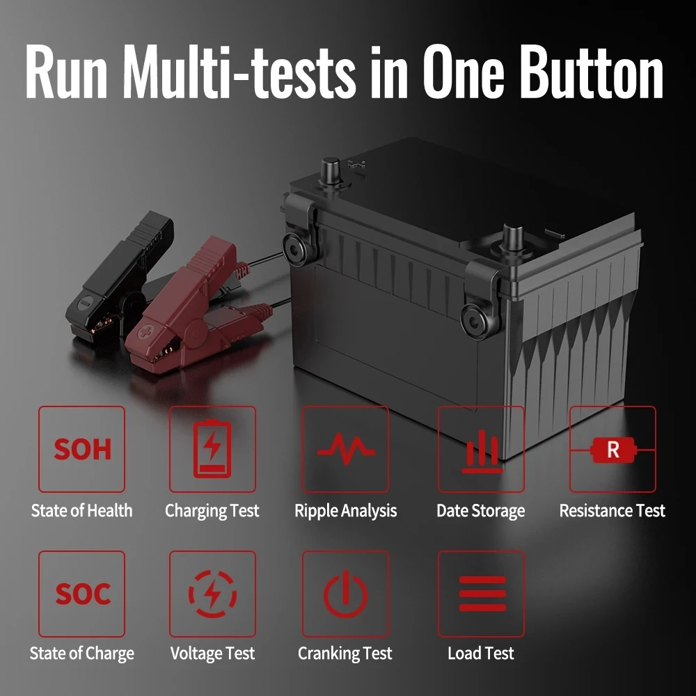 New THINKCAR Thinkeasy Bluetooth Vehicle Battery Tester 12V 2000CCA Battery Test Charging Cricut Tools Auto Car Diagnostic Tools