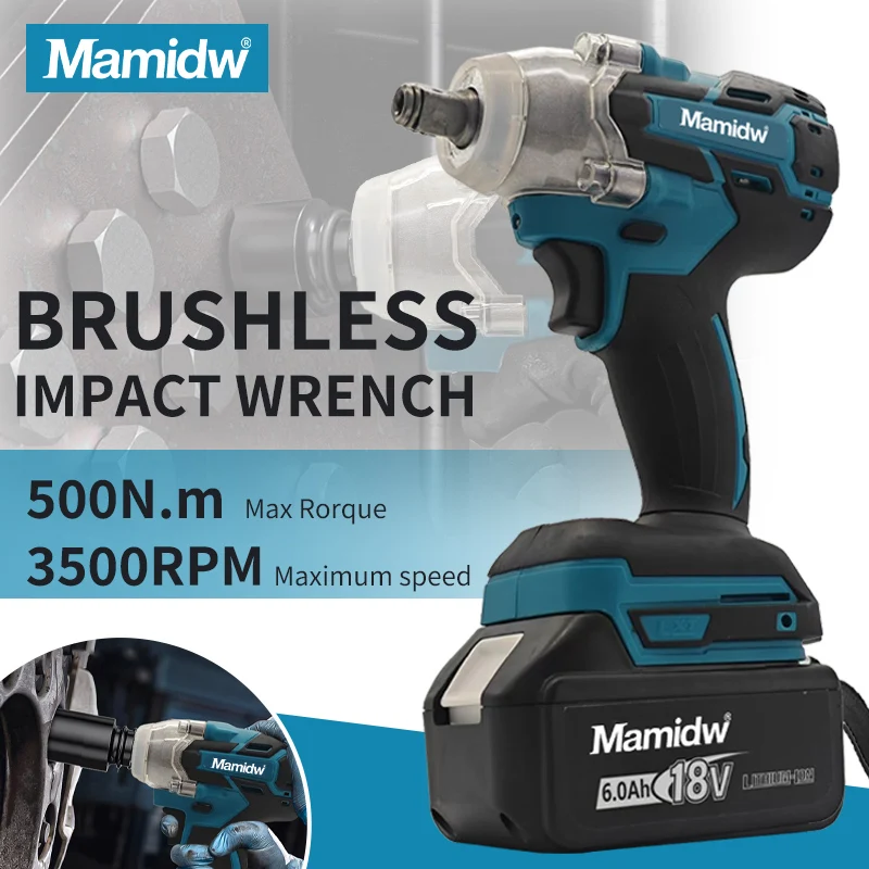 

Mamidw 18 В отвертка бесщеточная электрическая отвертка перезаряжаемая дрель-шуруповерт для батареи Makita 18 В