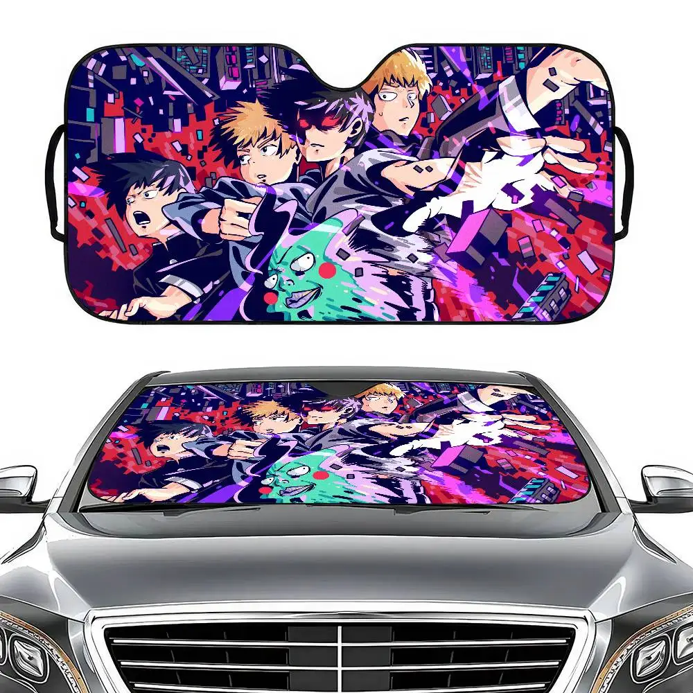 

Anime Mob P-Psycho 100 Car Sun Shade Windshield Shocked Car Front Window Sunshades Cover Keep Vehicle Cool UV