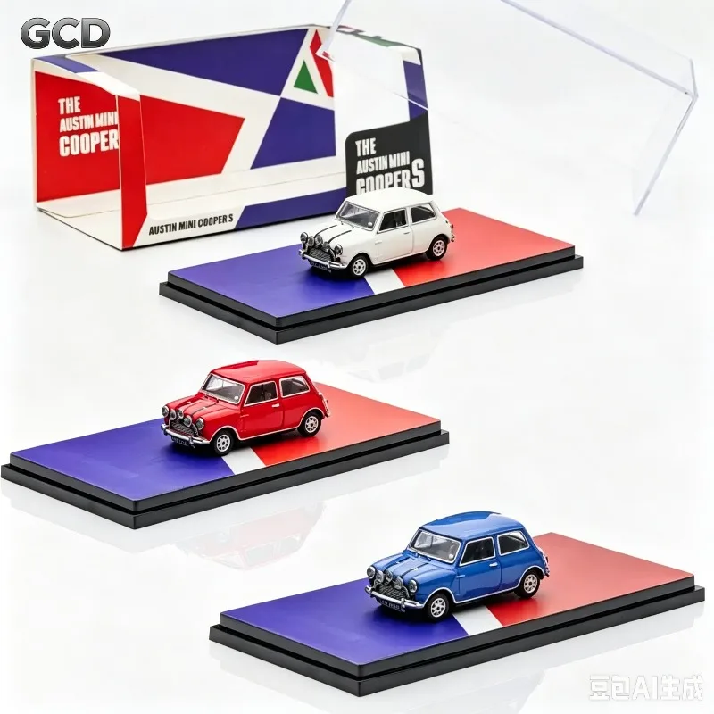 GCD 1:64 BMW MINI COOPER S Mini Guba Alloy Die Casting Car Model Static Simulation Ornament, Adult Collectibles, Festival Gifts,