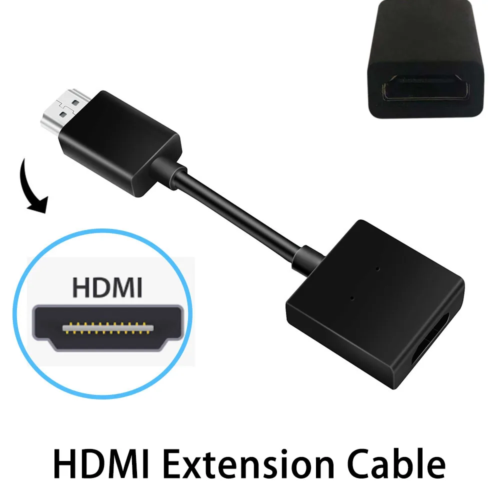 Cable de extensión HDTV 2,0 compatible con HDMI, adaptador extensor macho a hembra, decodificador de TV ampliamente Compatible para Google Chromecast