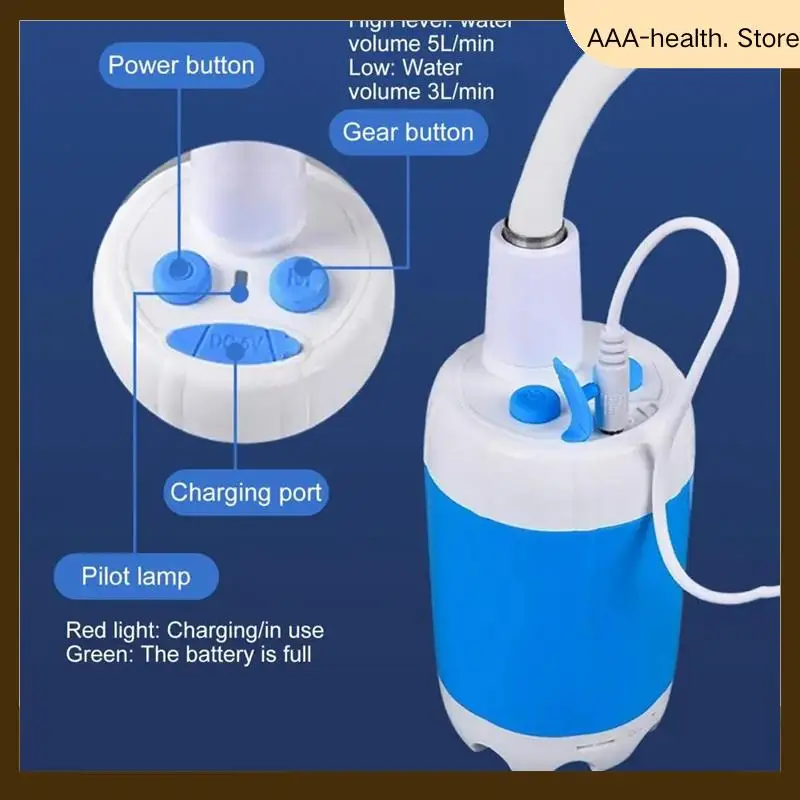 

Electric Shower Pump Carry-On Outdoor Shower Pump Upgrade Rechargeable With Intelligent Digital Display-AA74