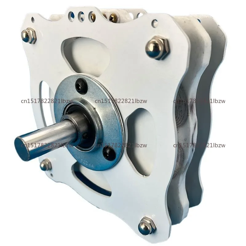 High-power disc permanent magnet coreless generator, low-speed, high-efficiency wind-hydraulic free energy exploration