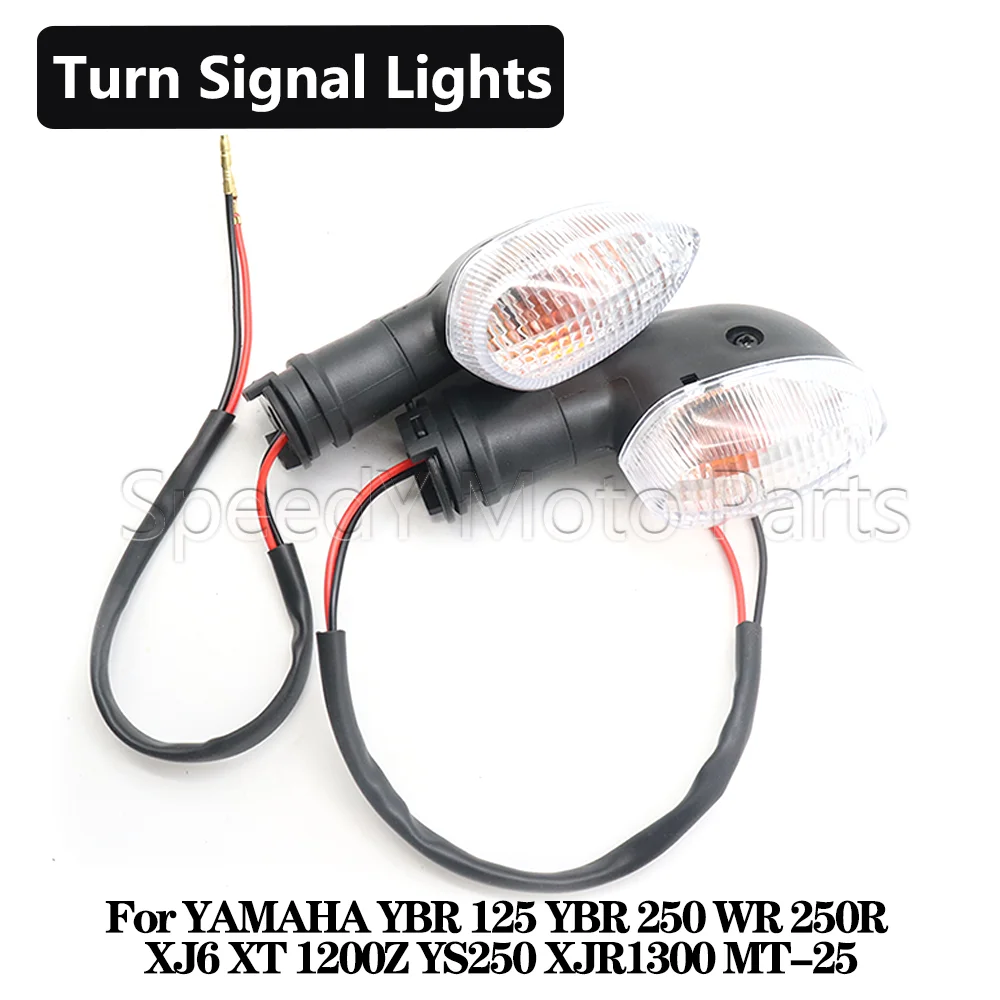 Motorcycle Turn Signals Lights Indicators For YAMAHA YBR 125 250 WR250R XJ6 XT1200Z YS250 XJR1300 MT-25 XT 1200Z MT 25 XJR 1300