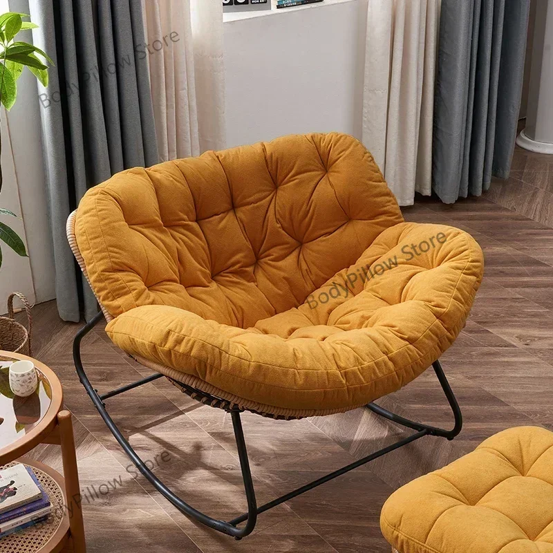 Lazy Rocking Recliner Chair Modern Green Home Women Luxury   Single Adults Sillas Para Comedor Furniture Decoration