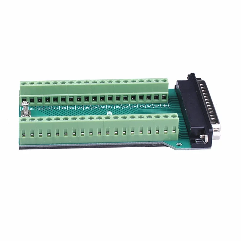 DB37 Female/Male Connector D-SUB 37 Pin Port Terminal Breakout Connector Solder-Free Adapter Terminal Connectors for DB Cable