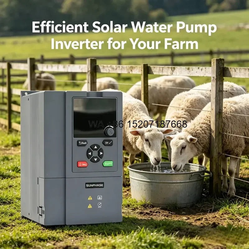 Wmwmnu for Solar Pump System with 99% MPPT and VFD Frequency Converter 5.5KW 7HP 8HP Solar Pump Inverter with IP20 IP54 IP65