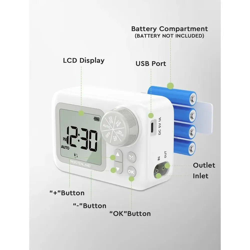 Kit di irrigazione automatica a goccia Sistema di irrigazione per interni 15 piante d'appartamento Orari personalizzabili Risparmio idrico Installazione semplice