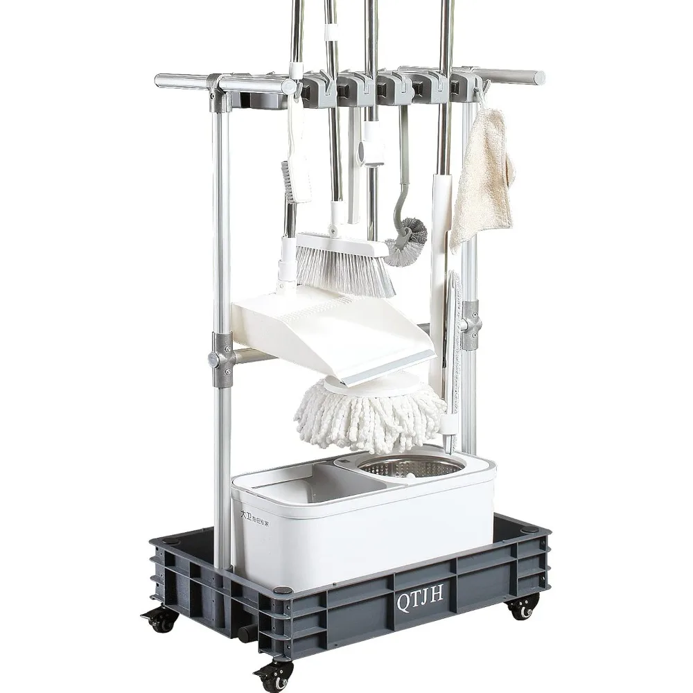 

Колесный органайзер для чистки эффективного уборщика в гараже и садах