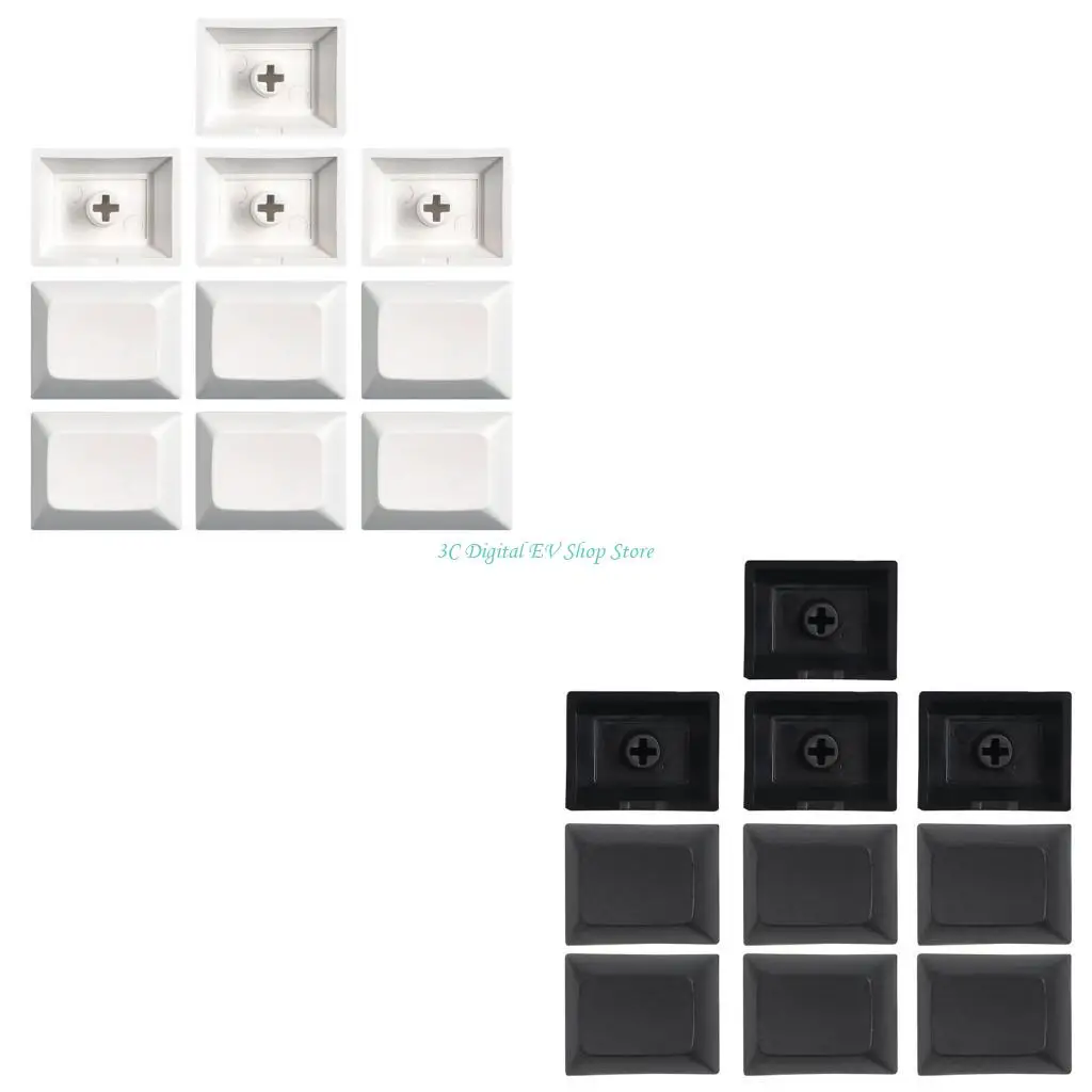 

E74D 10Keys PBT Keycap DSA Profile 1.25U Not Engraving Cover for Cherry MX Switch