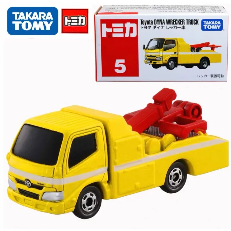 TOMICA1:64 Red and White Box Rescue Transport, Firefighting Assistance Toyota, Honda Alloy Model,  small proportion ornaments.