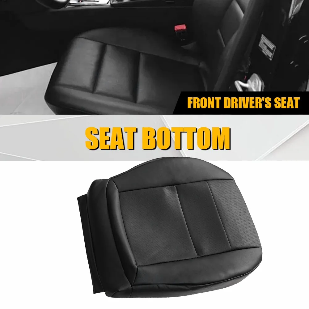 

1Set Leather Bottom Seat Cover Black Light Tan Fit for Mercedes Benz GLK250 GLK280 GLK300 2008-2015 Front Driver's Seat