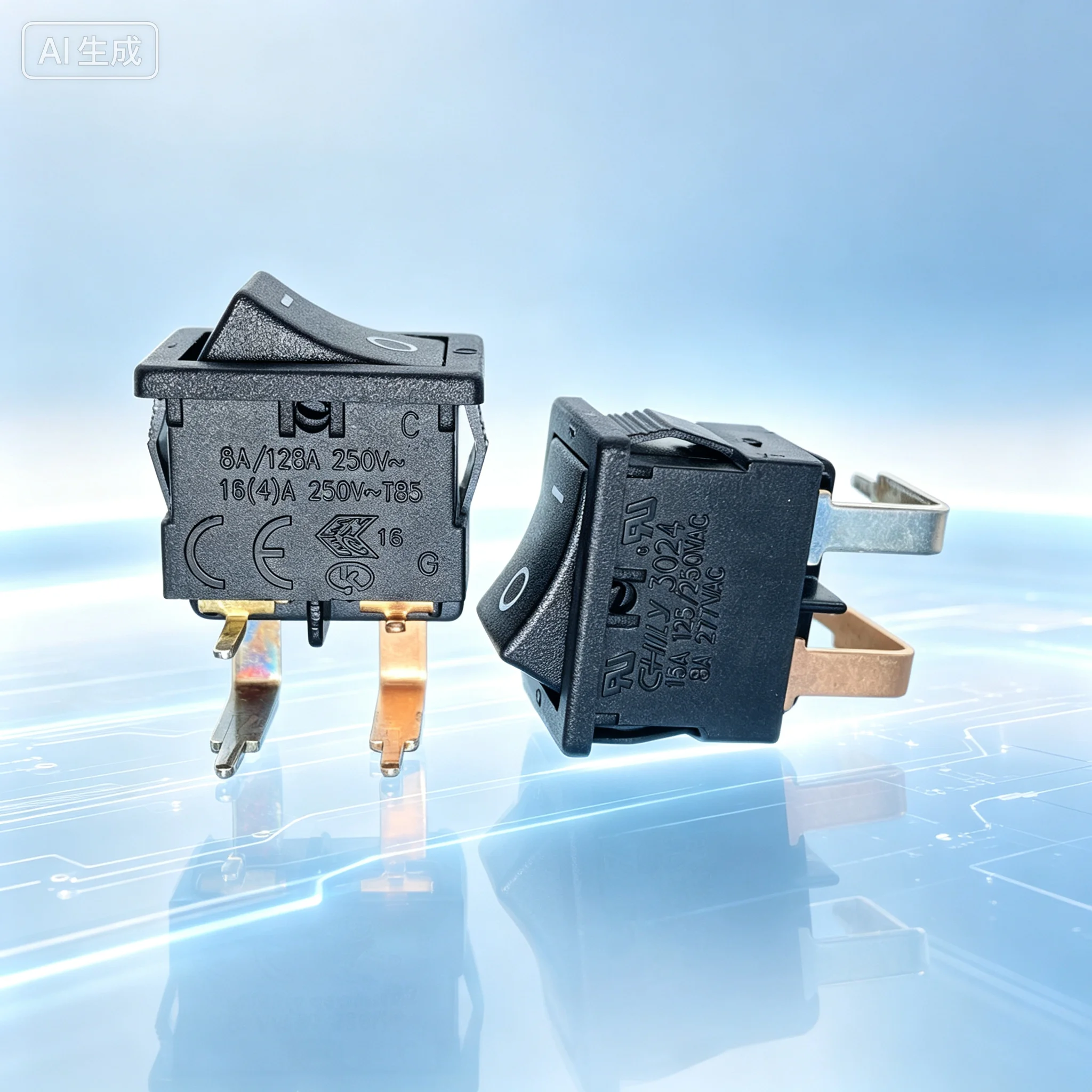 Heavy-duty 3024 Rocker Switch 4Pin 2Position 16A Power Button for CHILY  10pcs