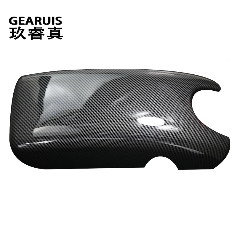 Car Center Console Tidying Armrest Box Panel Carbon fiber Cover Trim For Mercedes Benz CLK W209 2002-2006 Auto Interior Styling