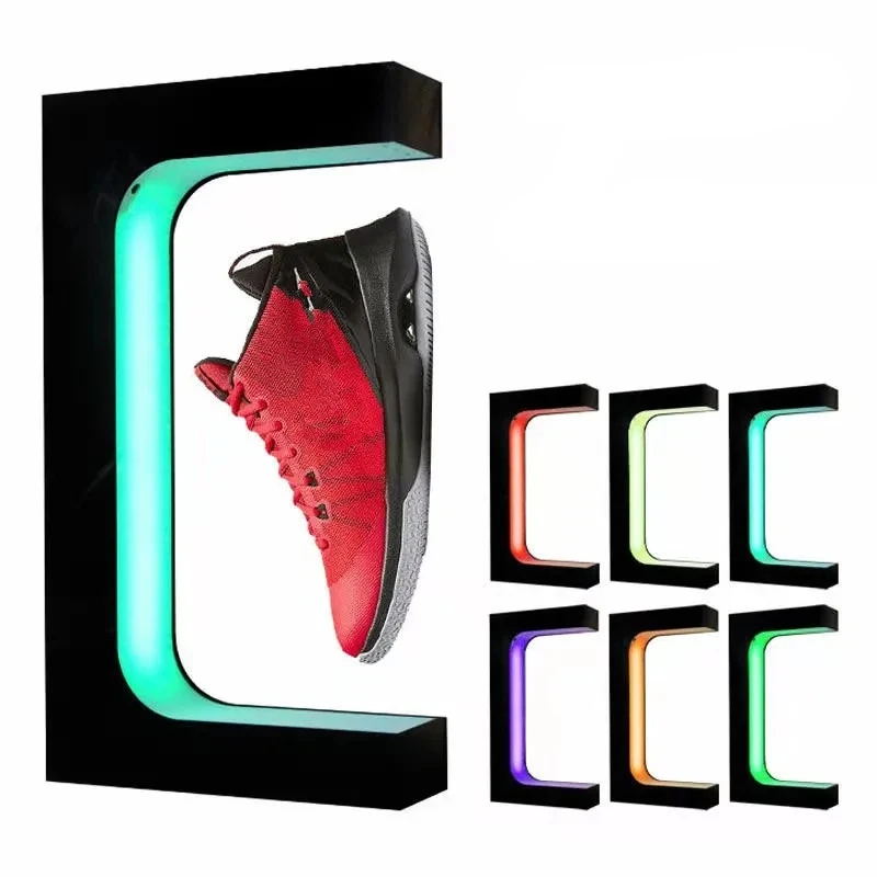 

Floating Magnetic Levitation Rotation Shoe Display Stand Sneaker Electronic Antigravity LED Lamp Home Decoration Store Supplies