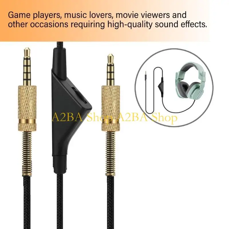A2BA بشكل واضح للغاية سلك سماعة الرأس متوافق مع سماعات الرأس A10 A40