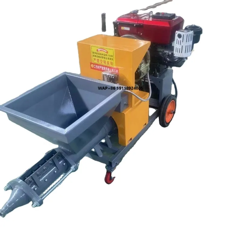 High Quality Automatic Engine Mortar Sprayer Machine for Plaster and Cement Application