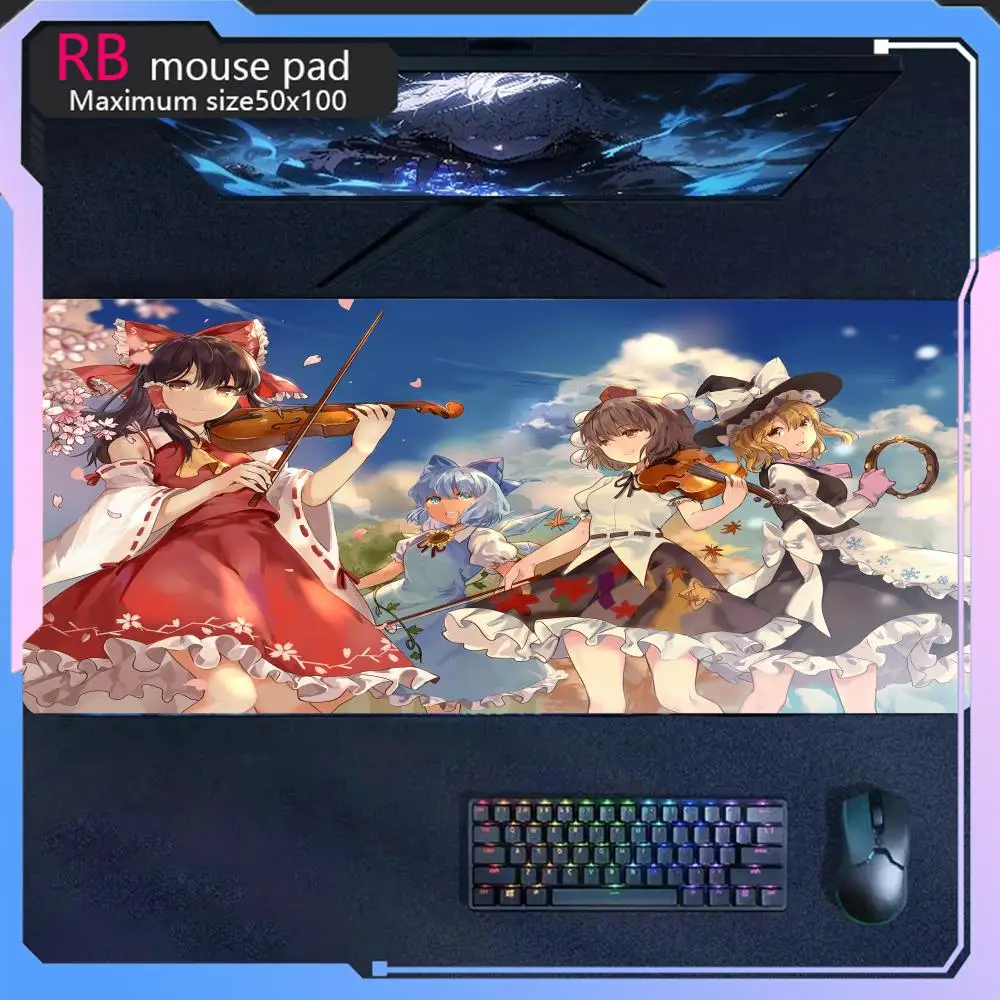 Hot selling MousePad T-Tou-hou Pro-ject Mouse Pad high-definition printing anime large game mouse pad Anime Game mouse pad