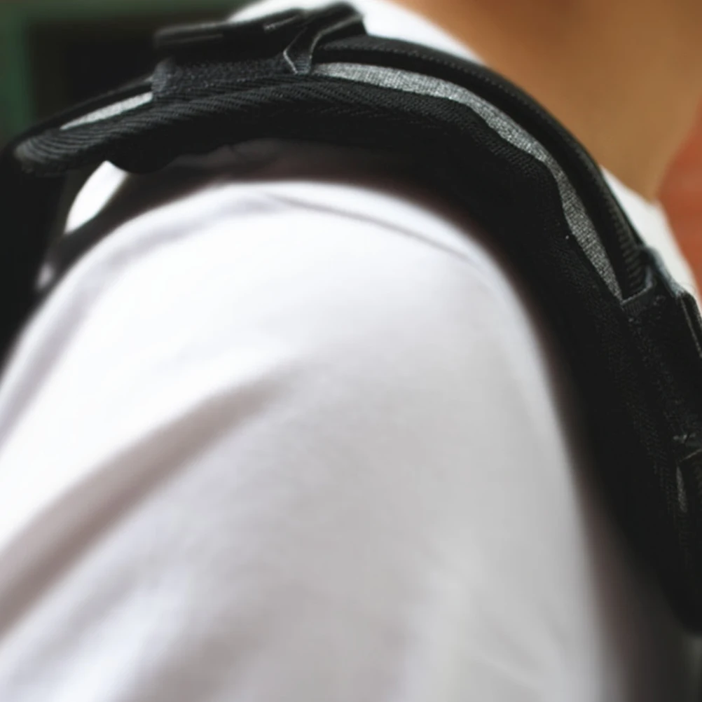 

1pcs Comfortable Shoulder Strap Pads Bag Accessories Black Fiber Non-Slip Thickened Padding For Backpacks Camera Bags Musical
