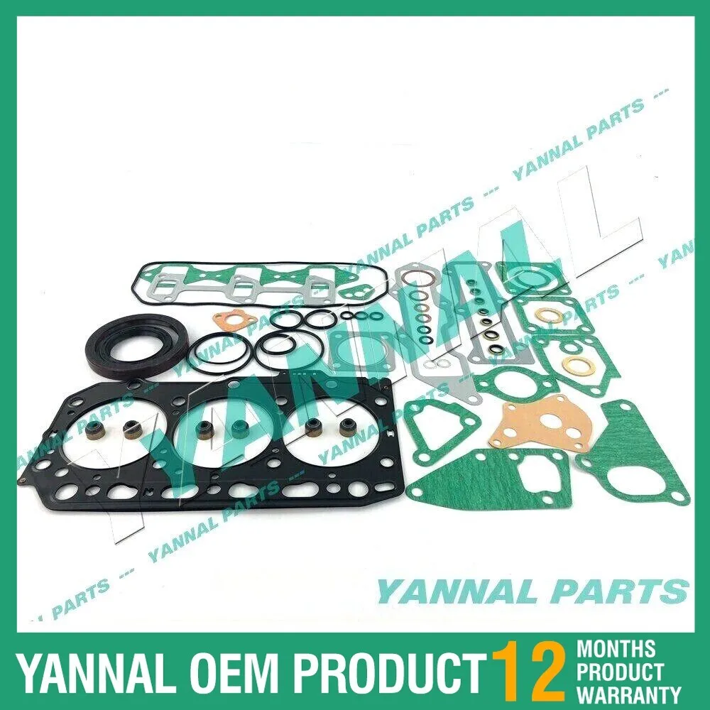 Rebuild Gasket Kit with Head Gasket For Yanmar 3D84-3 3D84E Komatsu Excavator