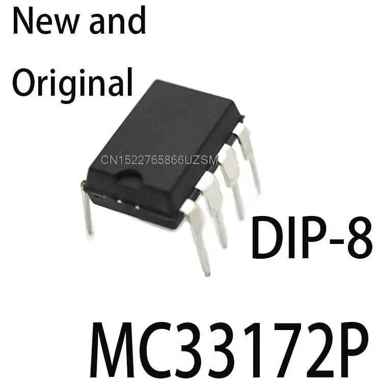 10PCS New and Original DIP8 MC33172 DIP-8 33172 DIP MC33172P