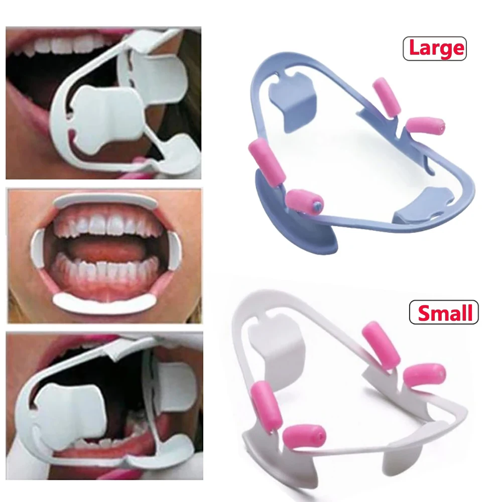 1pc Dental Mouth Opener 3D Oral  Cheeck Lip Retractor Prop Large/Small Size Orthodontic Tool Dentist Materials