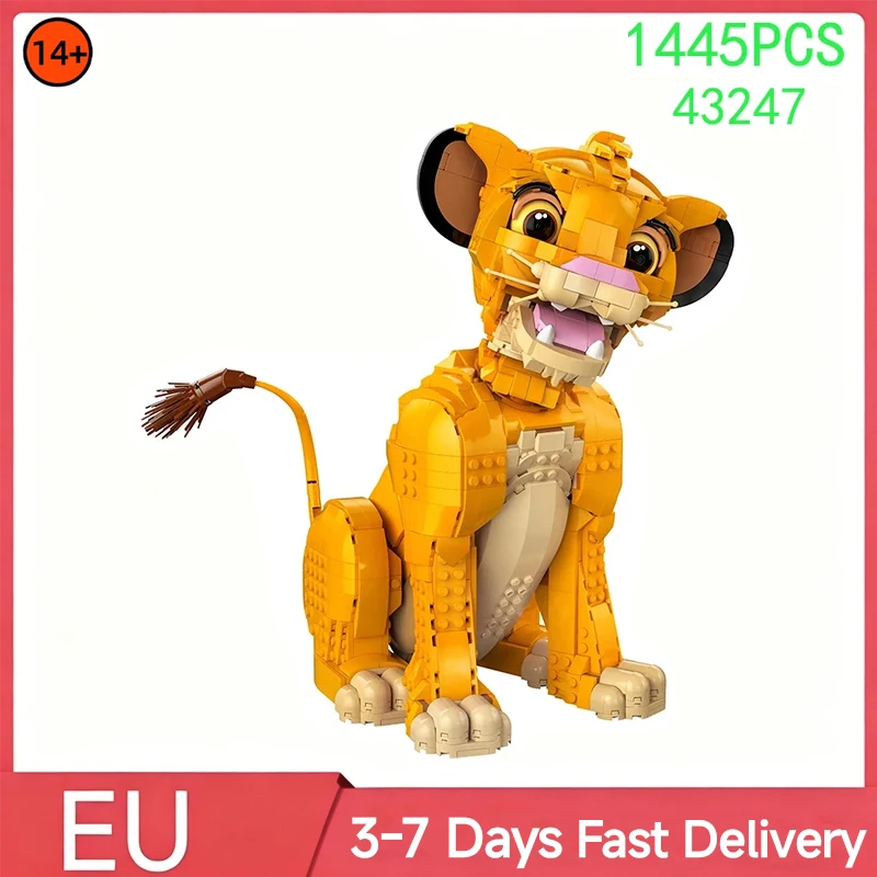 Blocs de construction du roi des bêtes, 1445 pièces, modèle de Lion en briques, Compatible avec le set 43247, cadeaux d'anniversaire et de noël pour enfants et adultes