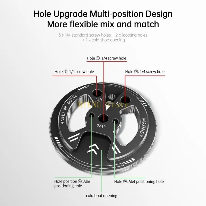 Магнитный адаптер штатива для магнитного телефона 1/4 -дюймовый винтовой стойка для крепления для камеры