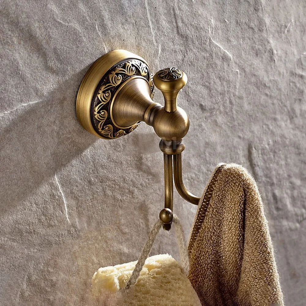 

Antique Brass athroom Hooks Hats/ Clothes/ Towel Hook Rack Hangers tba491