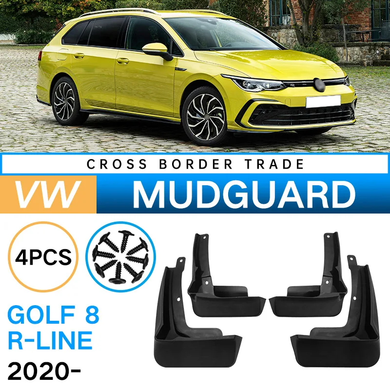 For Volkswagen VW Golf 8 MK8 R-Line GTI GTD GTE Hatch Variant 2020-2023 Mudflaps Splash Guards Mudguards Accessories Mudguards