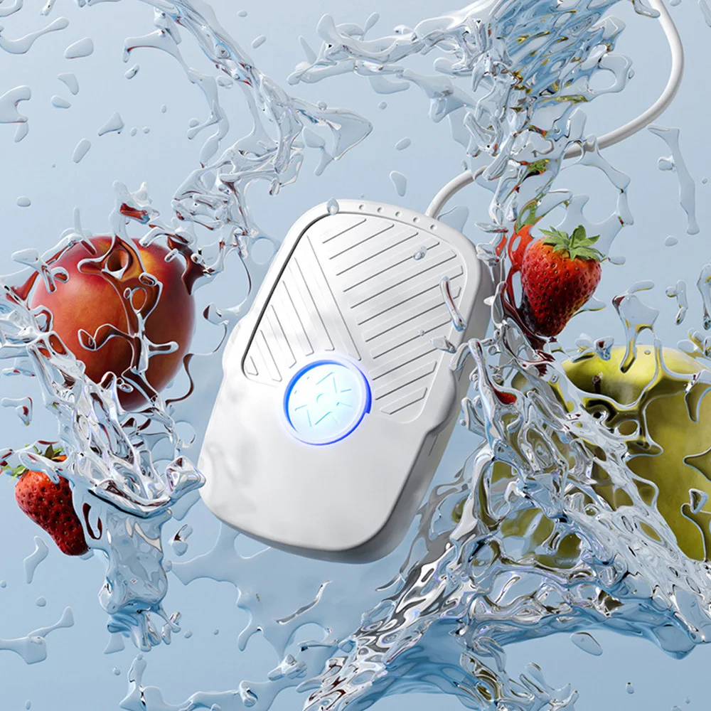 Fruit And Vegetable Washing Machine Portable Ultrasonic Food Cleaner USB Food Purifier Compact Design Cleaning Tool For Home