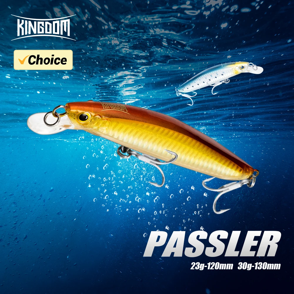 Jerkbait Kingdom Minnow Flotante – Señuelo duro para lubina y trucha - imagen 2