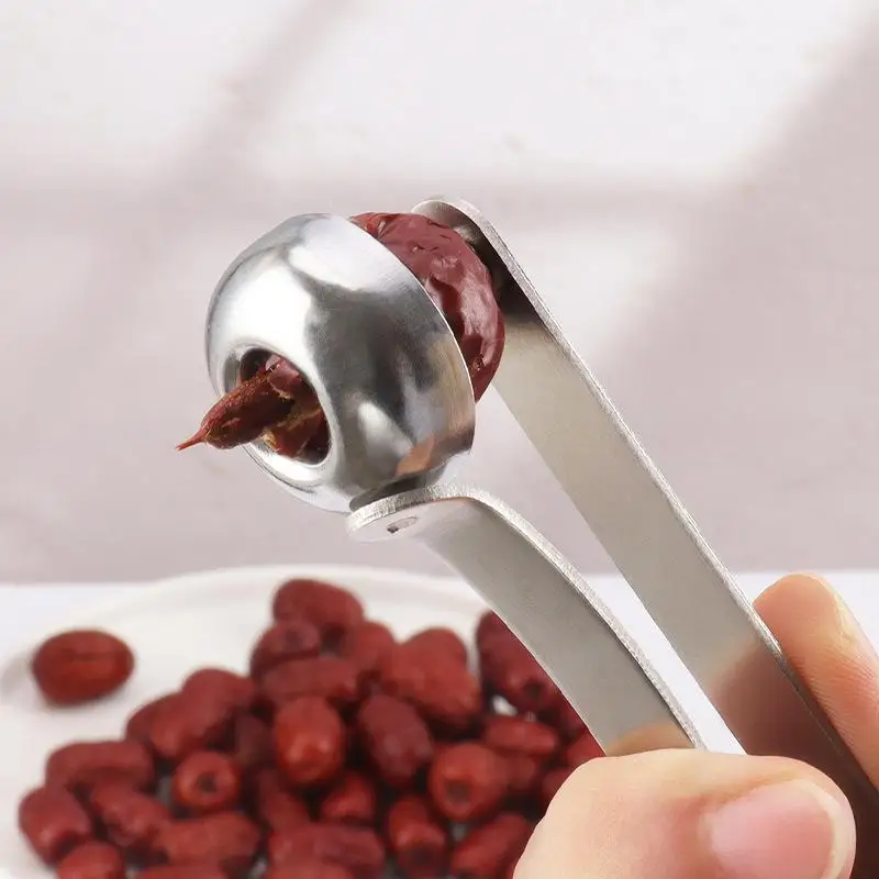 Stainless Steel Cherry Pitter Quick Pitting Suitable For Home And Outdoor Use^..