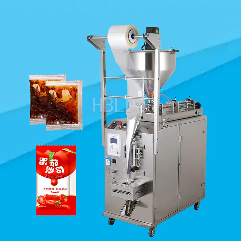 Paste Packaging Machine Automatic Sauce Filling Sealing Machine For Hot Sauce Tomato Sauce Peanut Butter Packaging