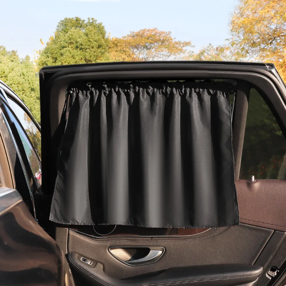 

New Black Suction Cup Curtain Universal Side Window UV Protection Car Window Sunshade Cover for Kid Children Sunshade Summer