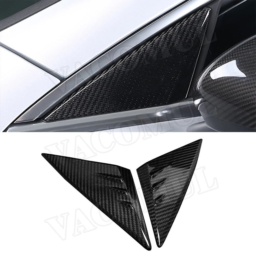 

Carbon Fiber A-Pillar Spoiler Sticker Air Vent Outler Car Decoration For Mercedes Benz CLA A Class W118 CLA200 260 A180 AMG 2020