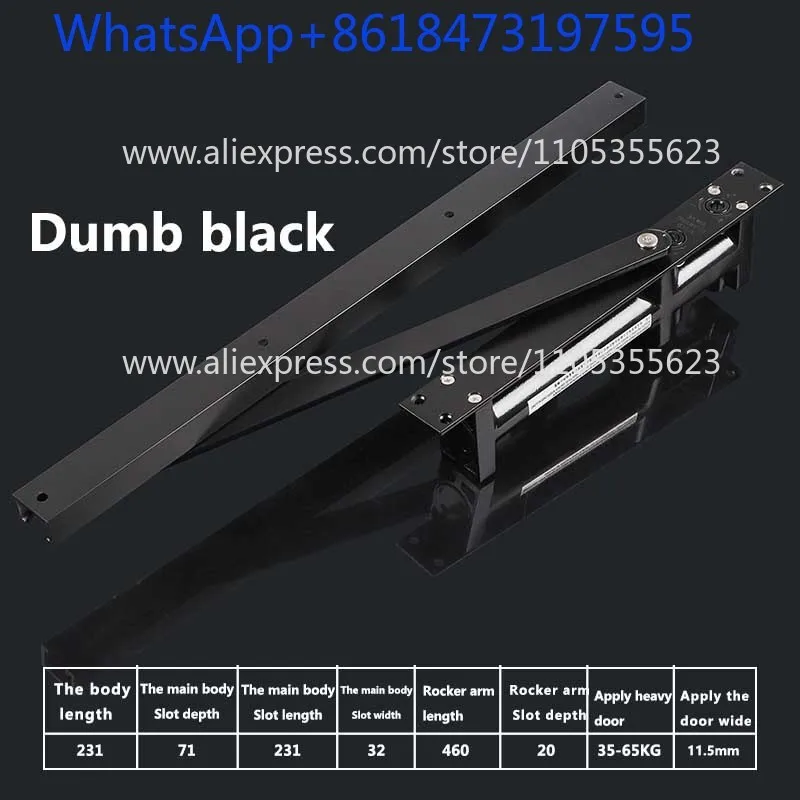Hydraulic Buffer Automatic Door Closer 60KG to 80KG Adjustable Speed Door Closing Equipment Mute Soft Closing Door Hardware