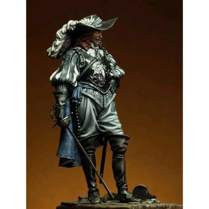 1/24 75mm Resin Figure Assembled Model Kit Ancient Character Miniature Spanish Nobility Unassembled and Unpainted Free Shipping