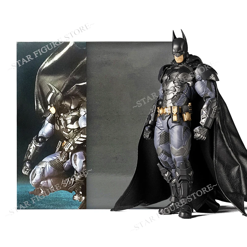 Increíble figura de acción de Yamaguchi Arkham Knight, modelo coleccionable móvil de Anime, Revoltech Arkham Asylum Bruce Wayne, juguetes