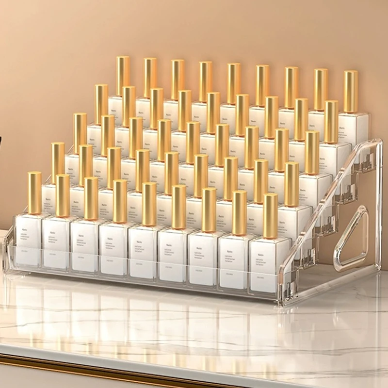 7 Layers Acrylic Makeup Storage Rack Nail Polish Lipstick Perfume Display Organizer