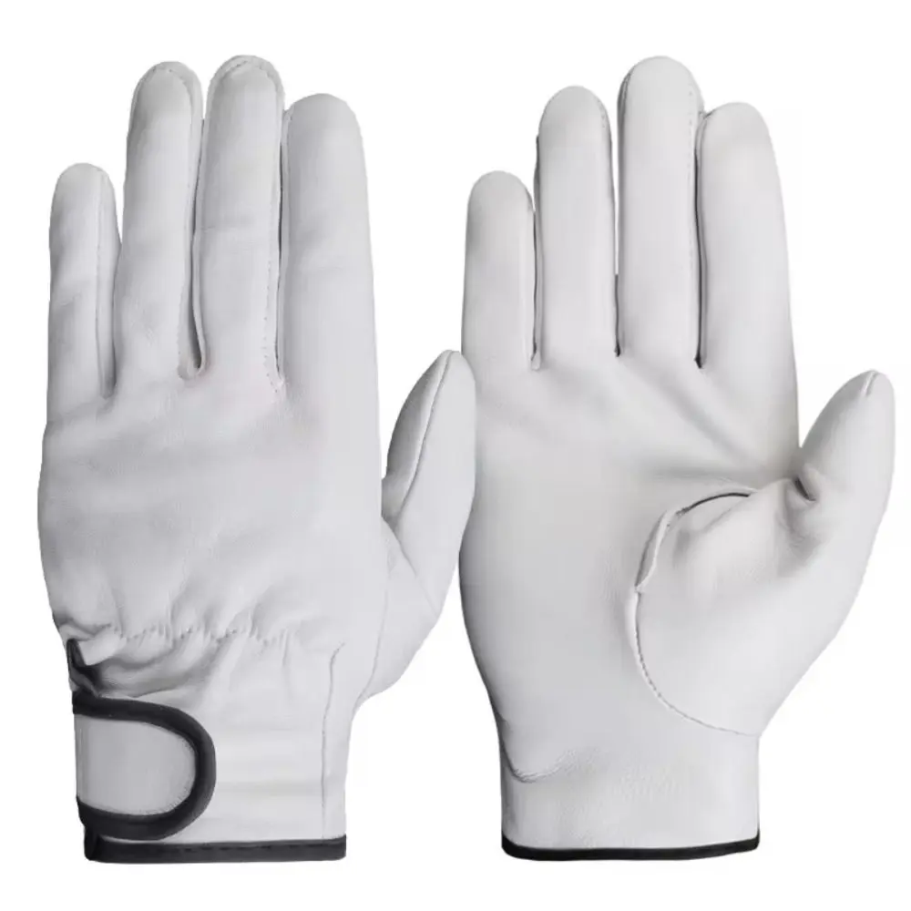 Tough Leather Work Gloves Safety Welding Wear-resistant Gloves Flex Grip Protection Security Gloves Gardening