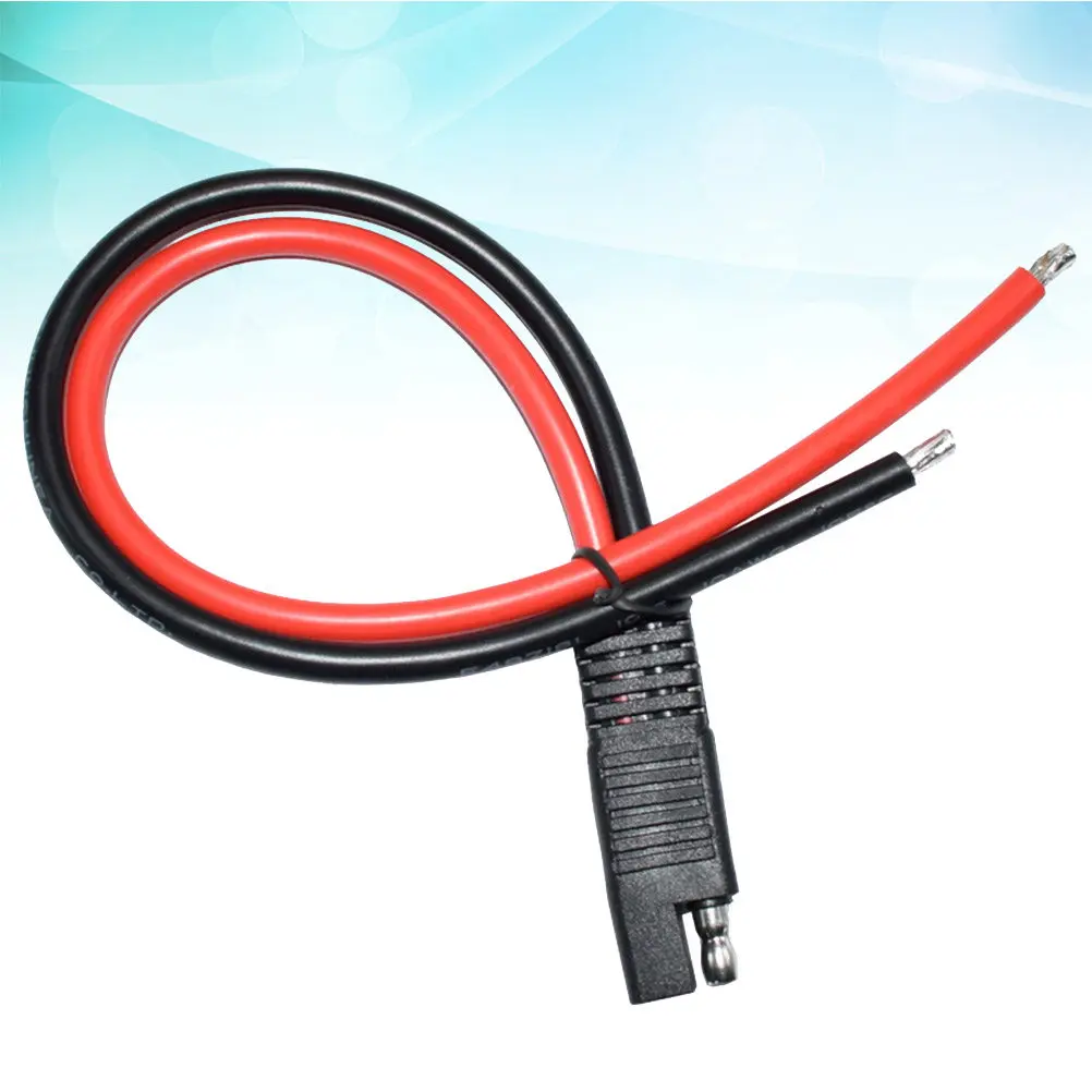 

Солнечный удлинительный кабель SAE 30 см для подключения солнечных панелей к автомобилям, мотоциклам, морским судам, автодомам, грузовикам, с разъемами SAE