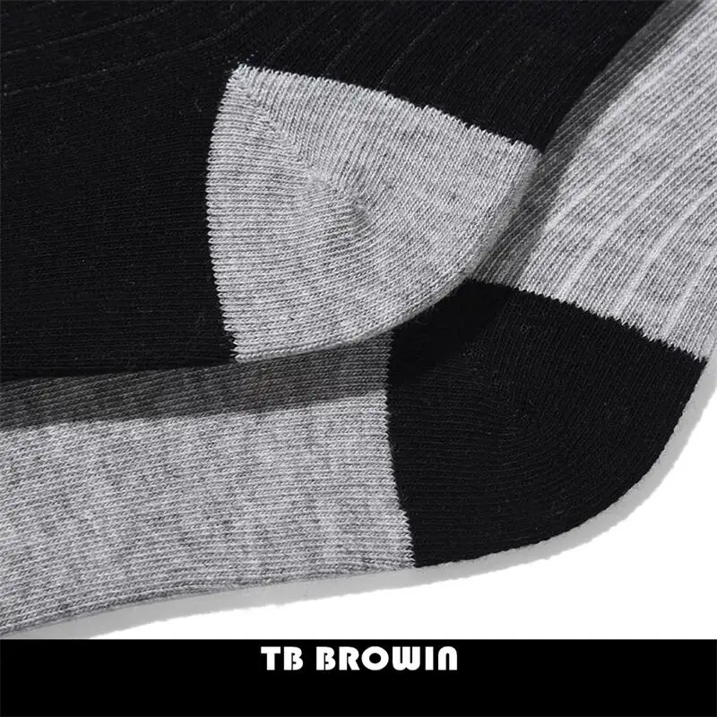 TB BROWIN THOM Men\'s Socks Korean Fashion RWB Stripes No Show Women\'s Cotton Street Fashionable Harajuku Stockings