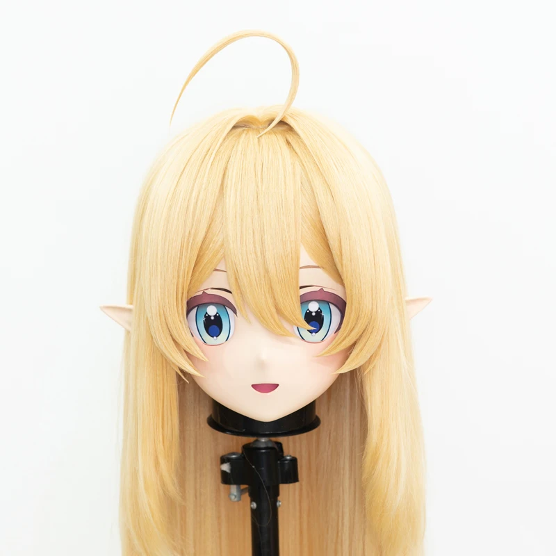 

(MEO042) Customize Handmade Full Head Lockable Crossdress Male to Female Japanese Cartoon Anime Game Character Kigurumi Mask