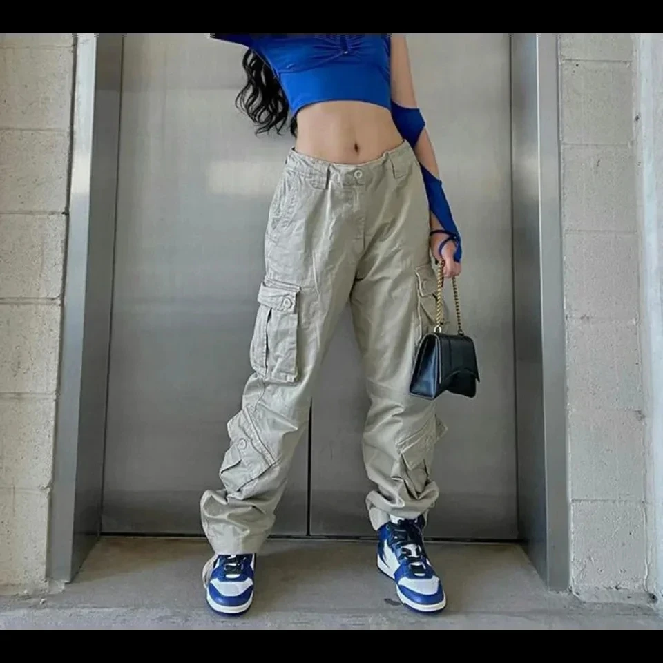 

Cargo Pants Women Autumn Street Style Multi-pocket Fashion Versatile Casual Trousers for Women