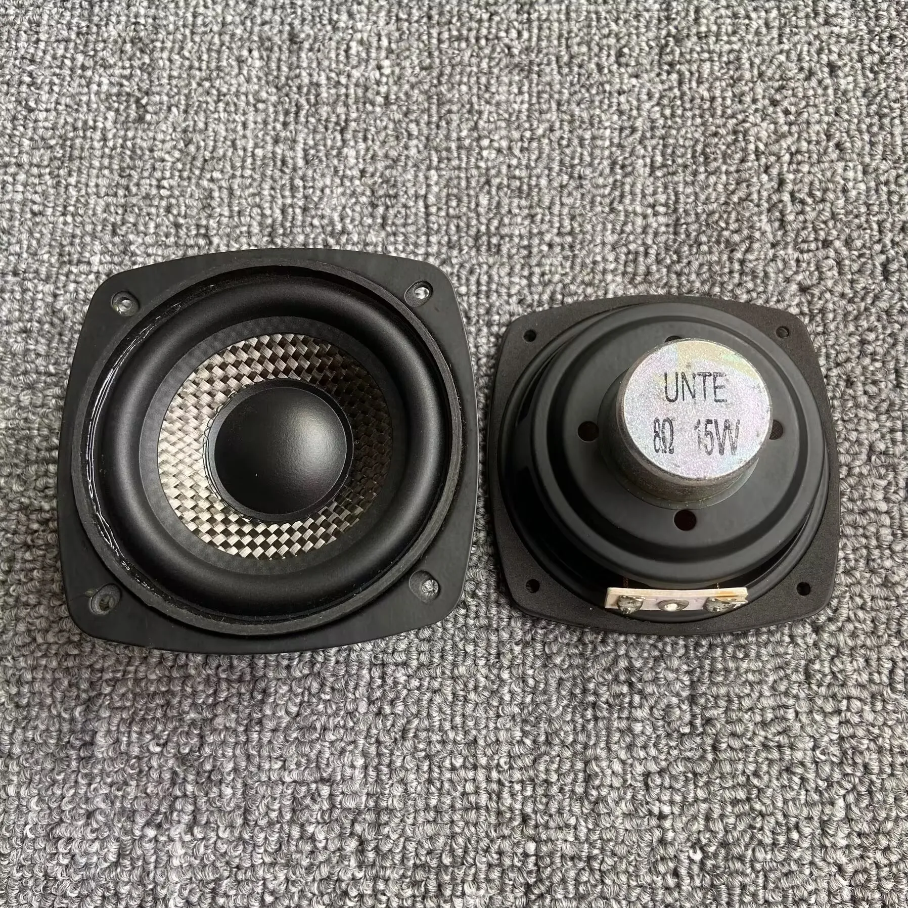 مكبر صوت متوسط التردد للمخروط من ألياف الكربون ghxamps ، 8 أوم DIY ، 15 واط ، نيوديميوم مغناطيسي ، 3 بوصة ، 82 ، 2